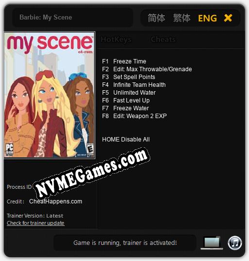 Barbie: My Scene: Trainer +8 [v1.7]