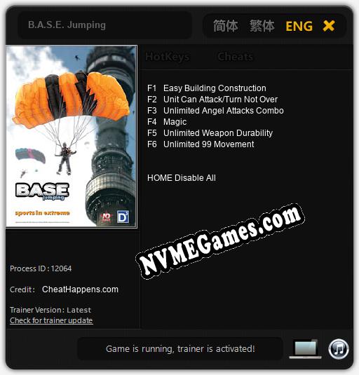 B.A.S.E. Jumping: Treinador (V1.0.65)
