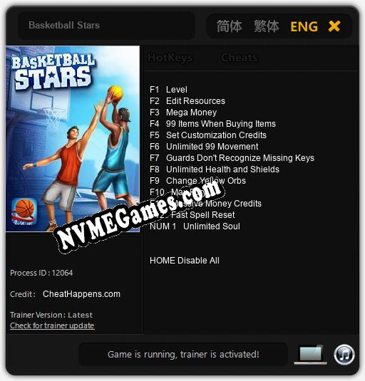 Basketball Stars: Trainer +13 [v1.3]