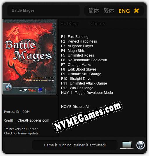 Battle Mages: Treinador (V1.0.44)