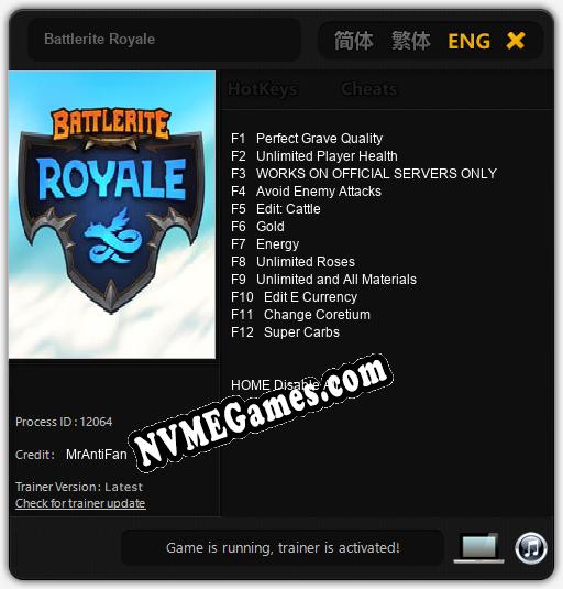 Battlerite Royale: Cheats, Trainer +12 [MrAntiFan]