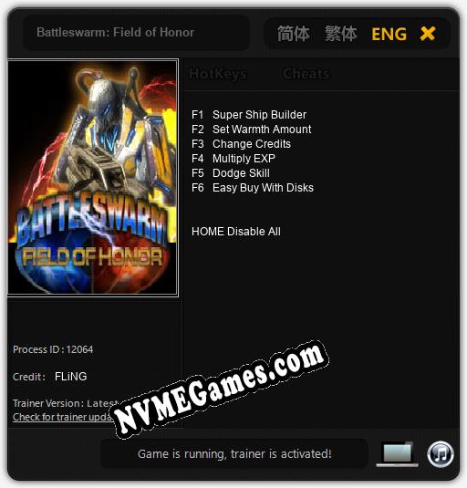 Battleswarm: Field of Honor: Cheats, Trainer +6 [FLiNG]