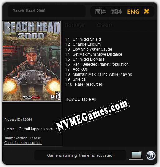 Treinador liberado para Beach Head 2000 [v1.0.5]