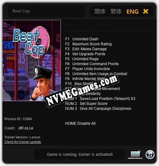 Beat Cop: Cheats, Trainer +15 [dR.oLLe]