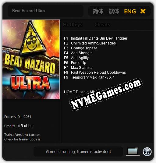 Beat Hazard Ultra: Trainer +9 [v1.3]