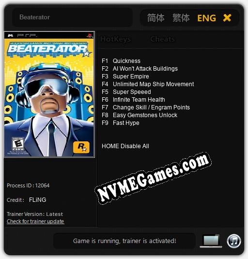 Beaterator: Trainer +9 [v1.3]