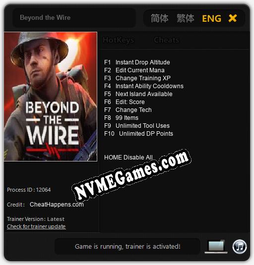 Beyond the Wire: Trainer +10 [v1.5]