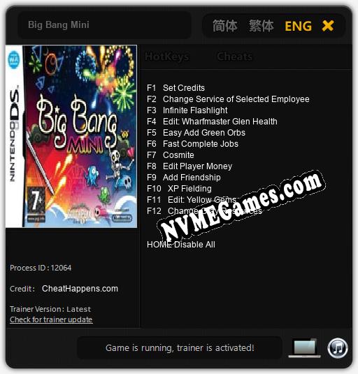 Treinador liberado para Big Bang Mini [v1.0.9]