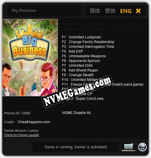 Big Business: Treinador (V1.0.34)