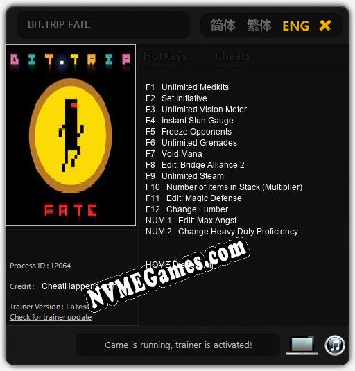 BIT.TRIP FATE: Trainer +14 [v1.6]