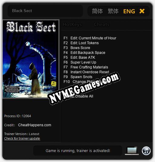 Black Sect: Treinador (V1.0.14)