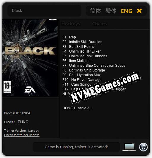 Black: Trainer +13 [v1.3]