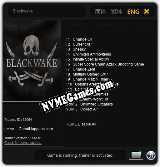 Blackwake: Treinador (V1.0.21)