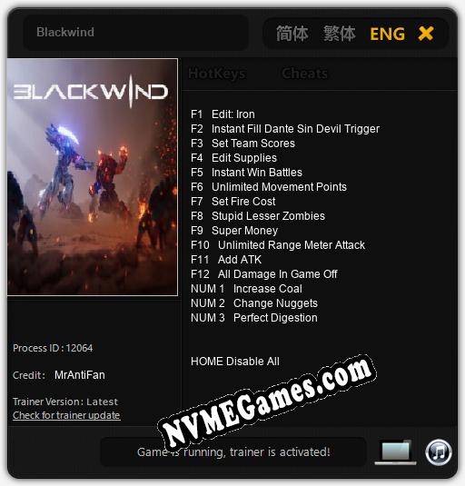 Blackwind: Treinador (V1.0.41)