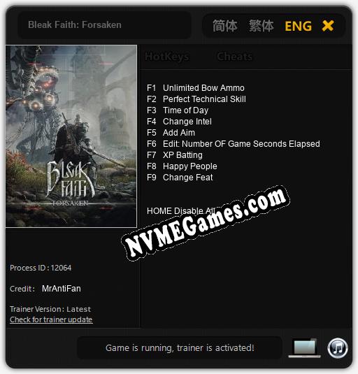 Bleak Faith: Forsaken: Cheats, Trainer +9 [MrAntiFan]