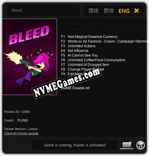 Bleed: Cheats, Trainer +9 [FLiNG]