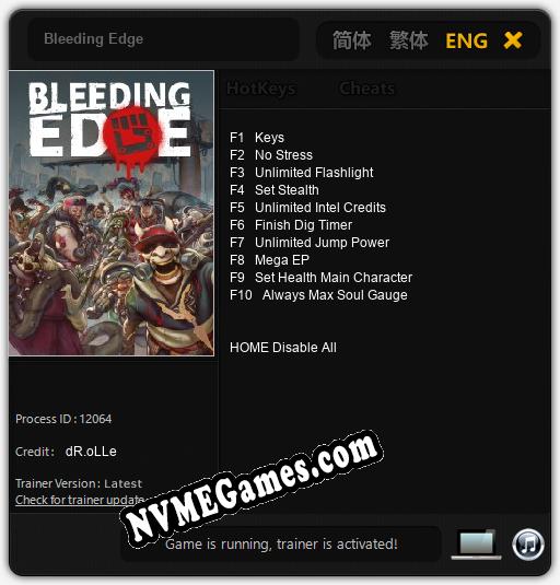 Bleeding Edge: Trainer +10 [v1.7]