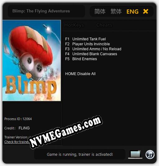 Blimp: The Flying Adventures: Cheats, Trainer +5 [FLiNG]