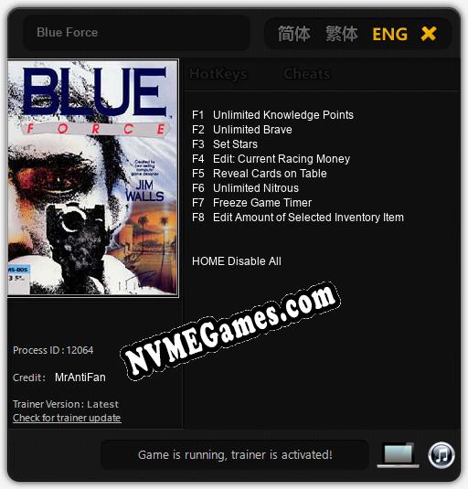 Blue Force: Treinador (V1.0.72)