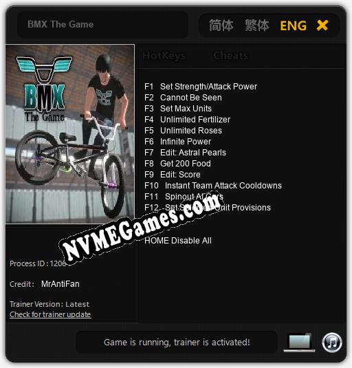 BMX The Game: Treinador (V1.0.20)