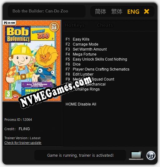 Bob the Builder: Can-Do Zoo: Treinador (V1.0.25)