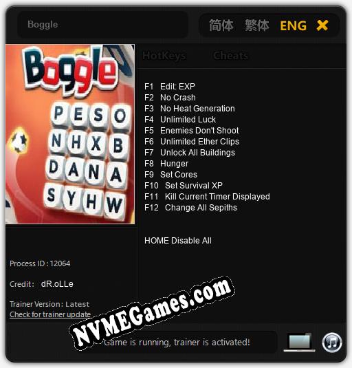 Boggle: Treinador (V1.0.48)