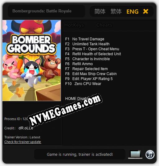 Bombergrounds: Battle Royale: Trainer +10 [v1.5]