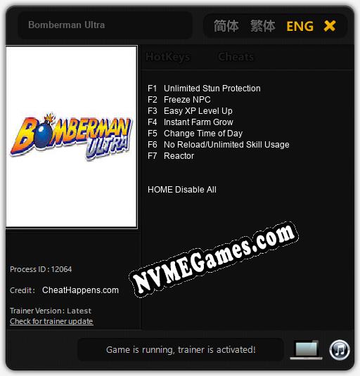 Bomberman Ultra: Cheats, Trainer +7 [CheatHappens.com]