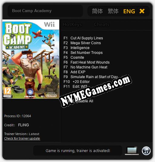 Boot Camp Academy: Cheats, Trainer +11 [FLiNG]