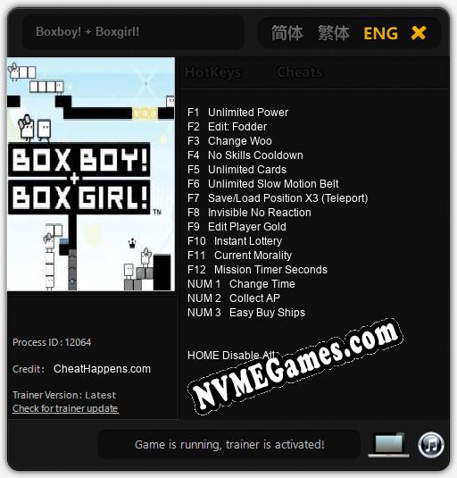 Treinador liberado para Boxboy! + Boxgirl! [v1.0.5]