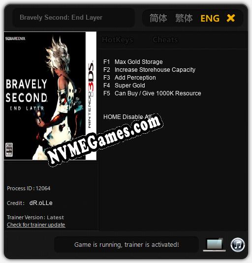 Bravely Second: End Layer: Cheats, Trainer +5 [dR.oLLe]