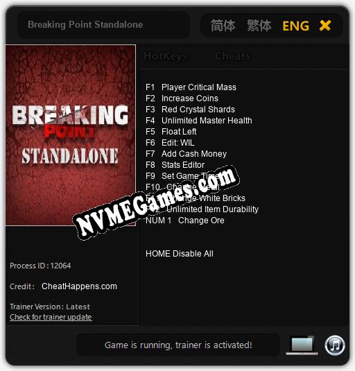 Breaking Point Standalone: Trainer +13 [v1.4]