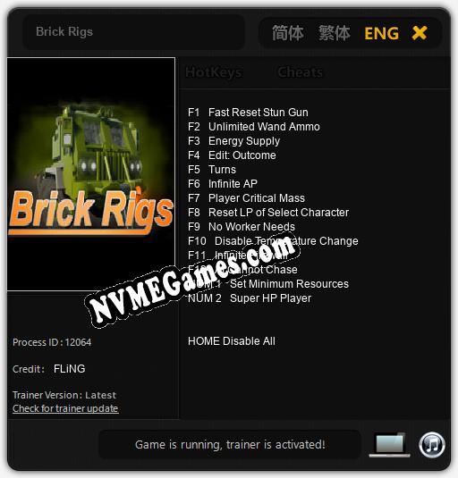 Brick Rigs: Trainer +14 [v1.4]