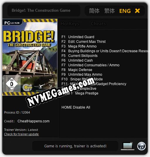 Treinador liberado para Bridge!: The Construction Game [v1.0.4]