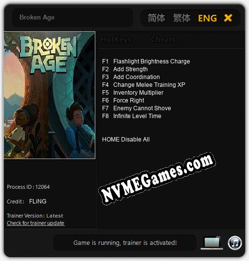 Broken Age: Cheats, Trainer +8 [FLiNG]