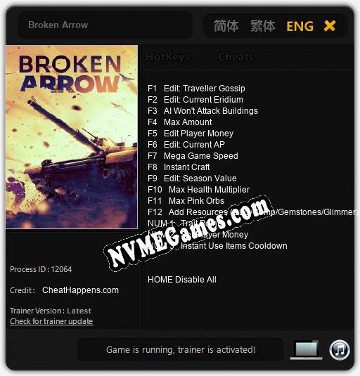 Broken Arrow: Trainer +15 [v1.5]