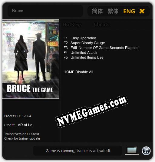 Bruce: Trainer +5 [v1.2]