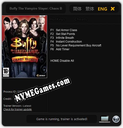 Buffy The Vampire Slayer: Chaos Bleeds: Trainer +6 [v1.4]