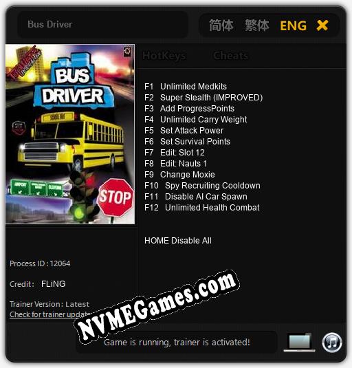 Bus Driver: Trainer +12 [v1.5]