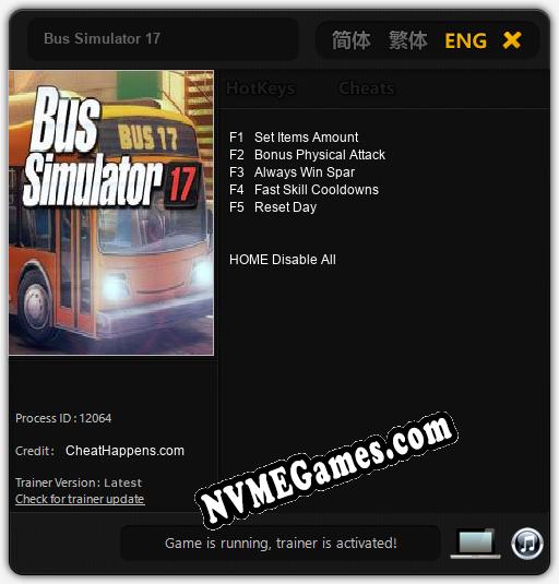 Bus Simulator 17: Trainer +5 [v1.9]