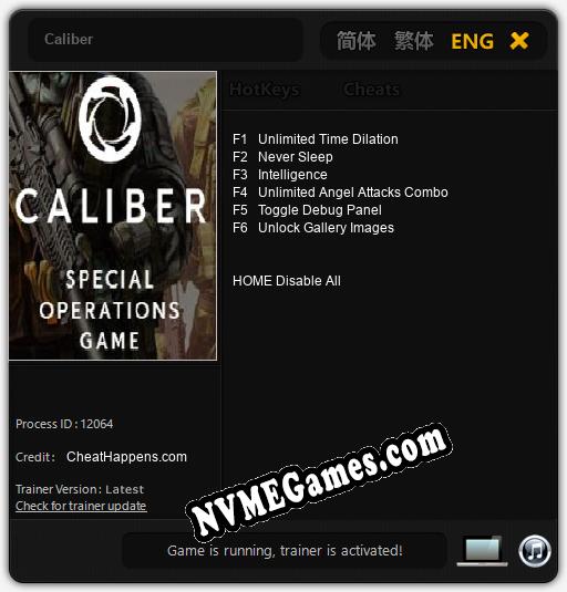 Caliber: Cheats, Trainer +6 [CheatHappens.com]