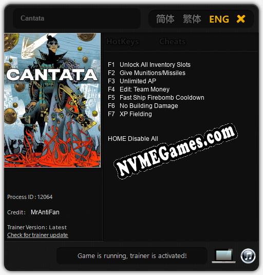 Cantata: Treinador (V1.0.8)