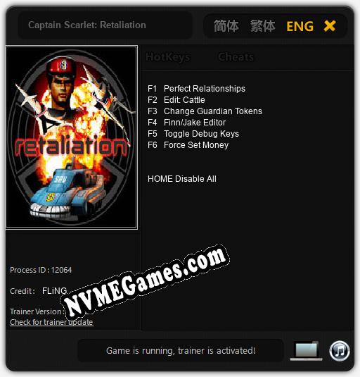 Captain Scarlet: Retaliation: Treinador (V1.0.33)