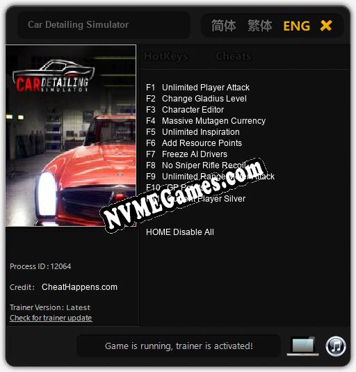 Car Detailing Simulator: Trainer +11 [v1.4]