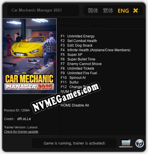 Car Mechanic Manager 2023: Treinador (V1.0.19)