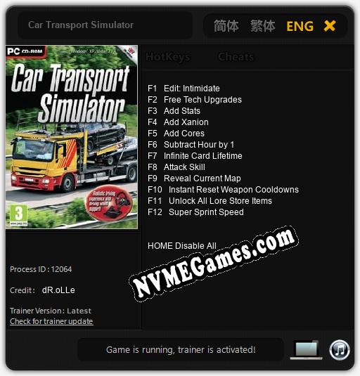 Car Transport Simulator: Cheats, Trainer +12 [dR.oLLe]