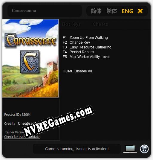 Carcassonne: Trainer +5 [v1.9]