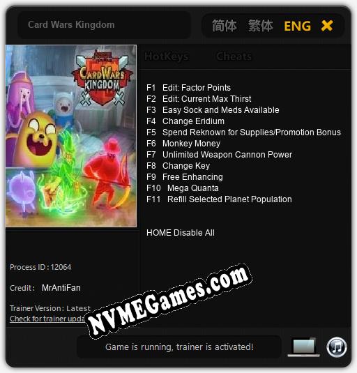 Card Wars Kingdom: Treinador (V1.0.39)