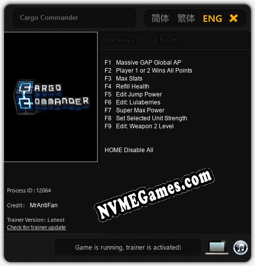 Cargo Commander: Trainer +9 [v1.5]