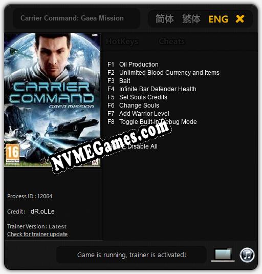 Carrier Command: Gaea Mission: Treinador (V1.0.65)